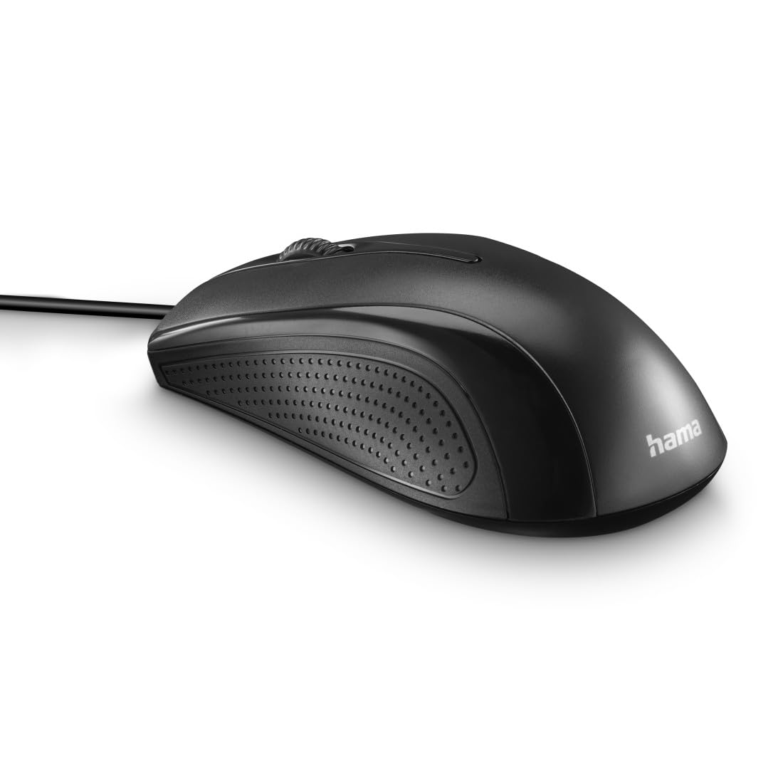 Hama MC-200 Optical 3-Button Mouse, Cabled, 1200 DPI, Black