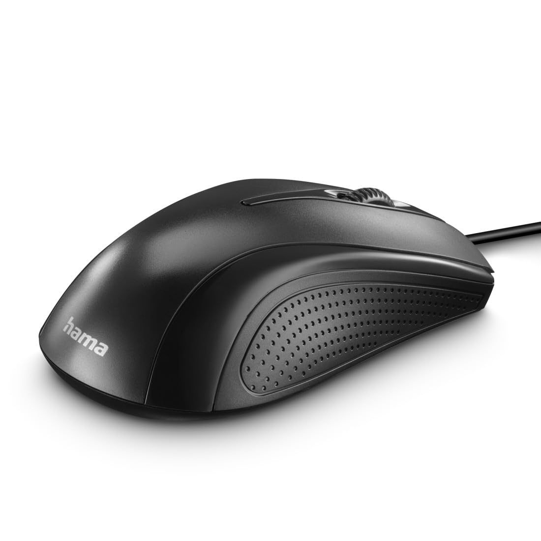 Hama MC-200 Optical 3-Button Mouse, Cabled, 1200 DPI, Black