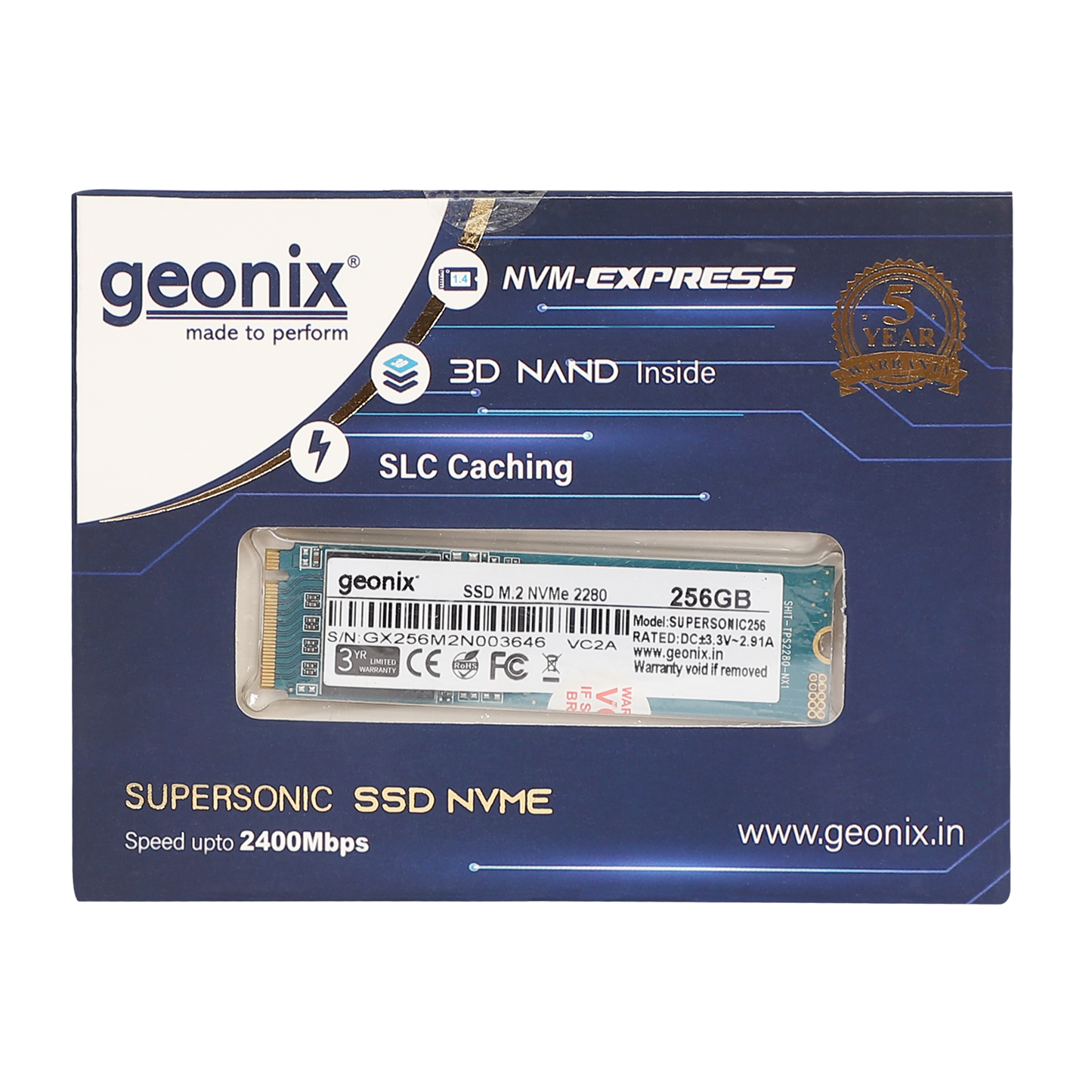 Geonix 512GB SSD NVMe