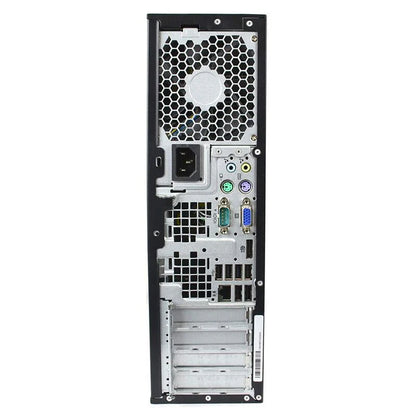 (Refurbished) HP Desktop (Intel Core i5, Windows 11/10, WiFi, MS Office), Black