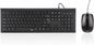 Hama Cortino Wired Keyboard & Mouse Combo Full Size 1.4m Cable