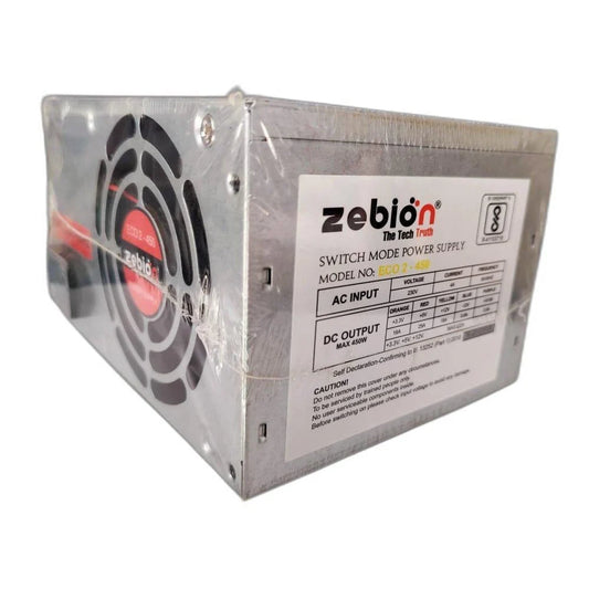 Stainless Steel Zebion Computer SMPS, Output Power: 450 W, Model Name/Number: Eco 2-450